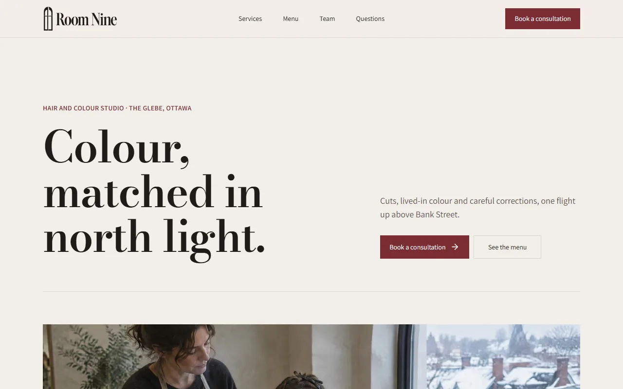 The website Pagely designed for Room Nine